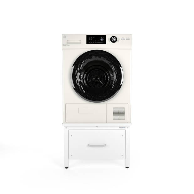 Wasmachine Verhoger met Lade Single - Wit