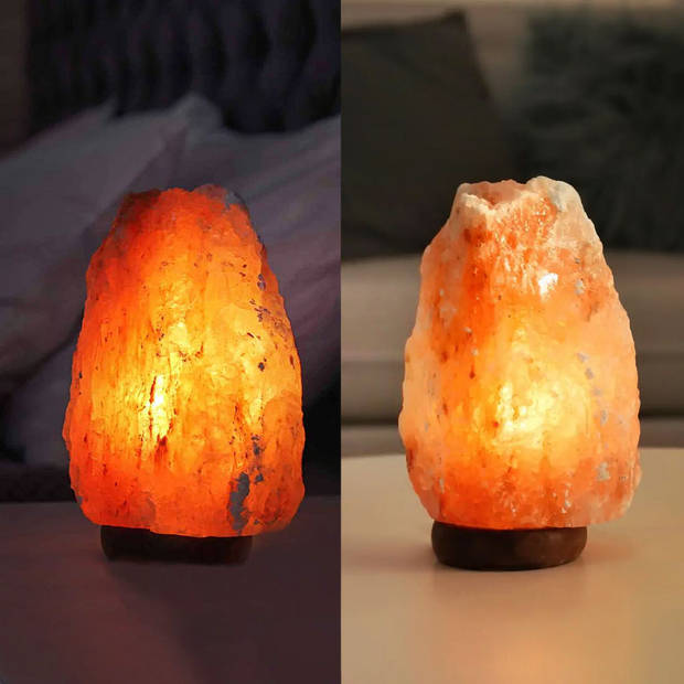 Himalaya Zoutlamp - Himalaya Salt Lamp - Groen/Zwart