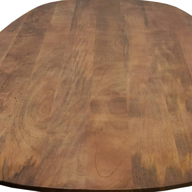 Giga Meubel - Eettafel Deens Ovaal 240cm - Bruin Mangohout - Feline