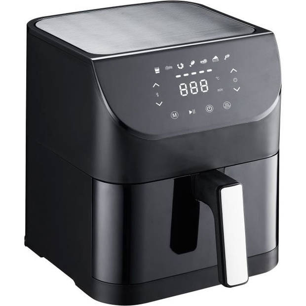 Olievrije friteuse - FAGOR - Airfryer FGAF8L - 8L - 1800 W - Touchscreen - 7 kookvoorinstellingen - Timer - Zwart