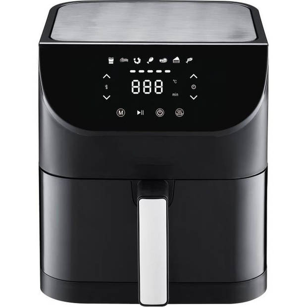 Olievrije friteuse - FAGOR - Airfryer FGAF8L - 8L - 1800 W - Touchscreen - 7 kookvoorinstellingen - Timer - Zwart