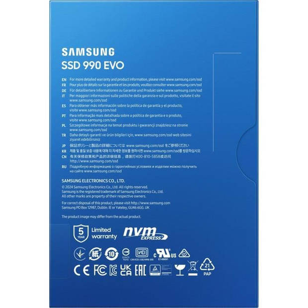 SAMSUNG - 990 EVO - Interne SSD - 2 TB - PCIe 4.0 x4