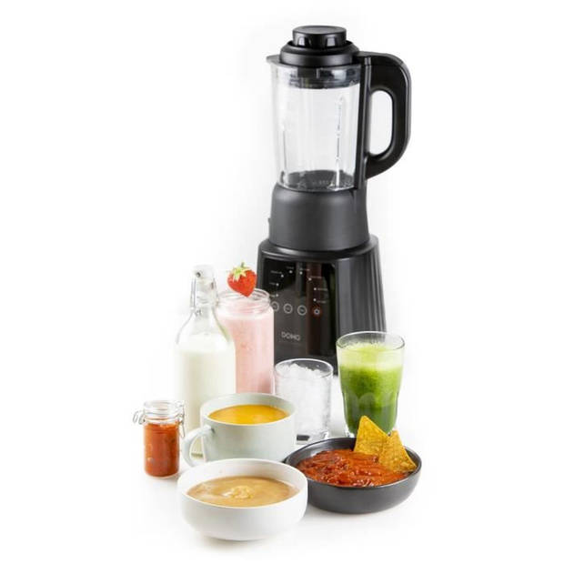 Multifunctionele blender - DOMO - DO726BL - 900 W - 1,2 L - 8 programma's - LED-display - Zwart