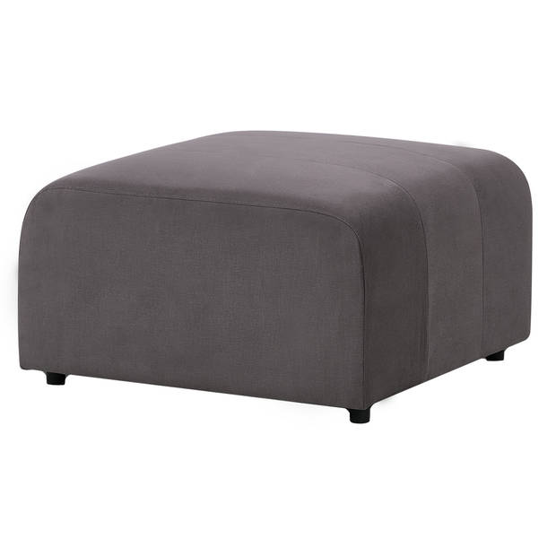 Beliani FALSTERBO - Modulaire Sofa-Grijs-Fluweel