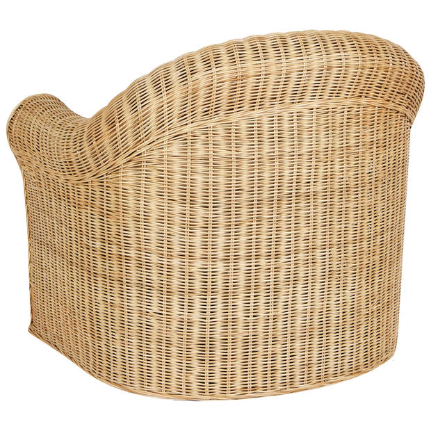 Beliani LIVADEIA - Fauteuil-Natuurlijk-Rotan