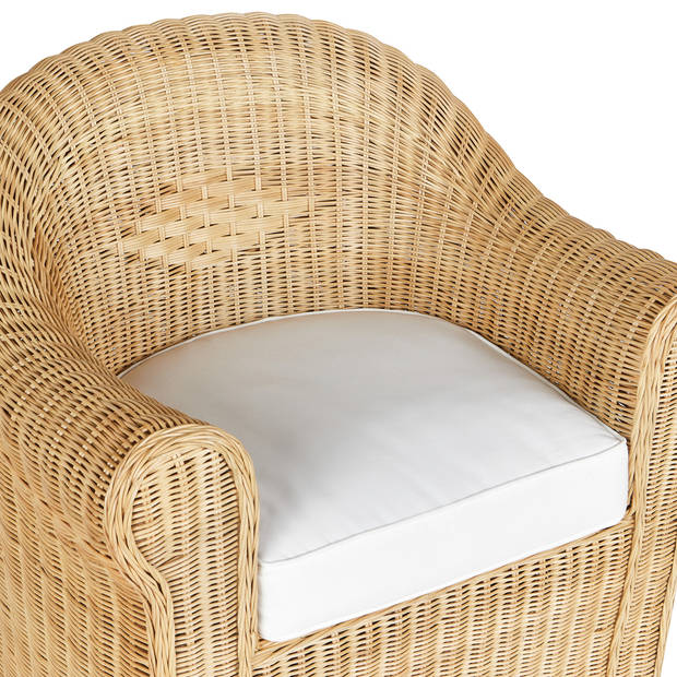 Beliani LIVADEIA - Fauteuil-Natuurlijk-Rotan