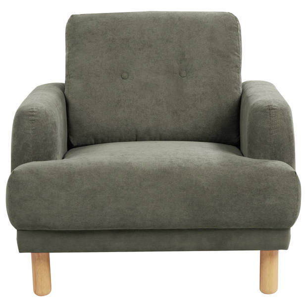 Beliani TUVE - Fauteuil-Groen-Corduroy