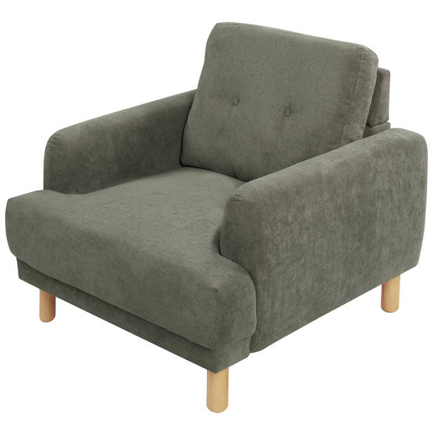 Beliani TUVE - Fauteuil-Groen-Corduroy