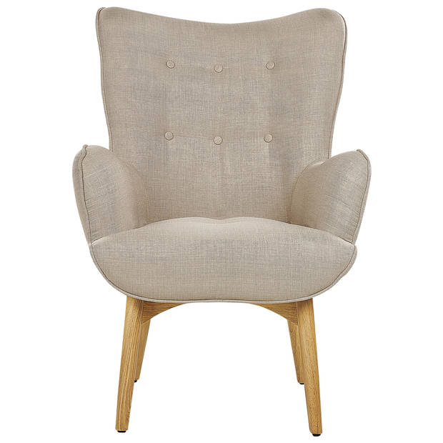 Beliani VEJLE - Fauteuil-Beige-Polyester