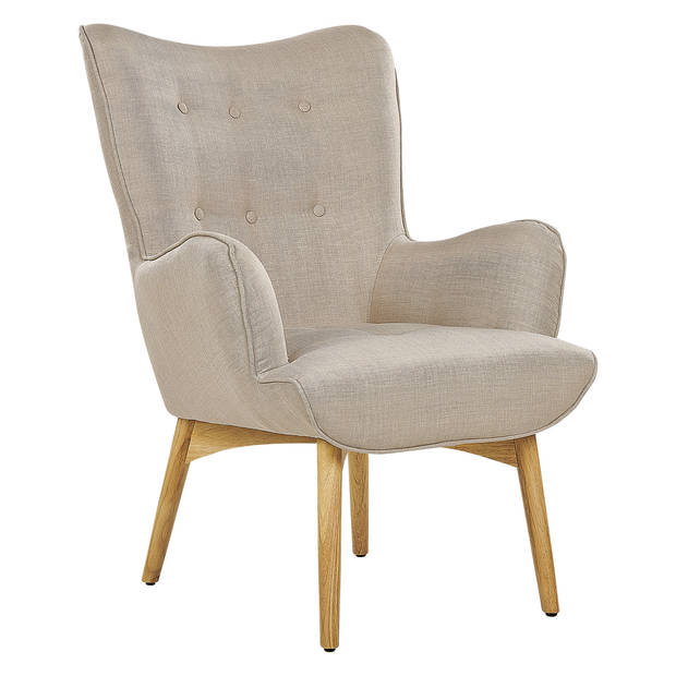 Beliani VEJLE - Fauteuil-Beige-Polyester