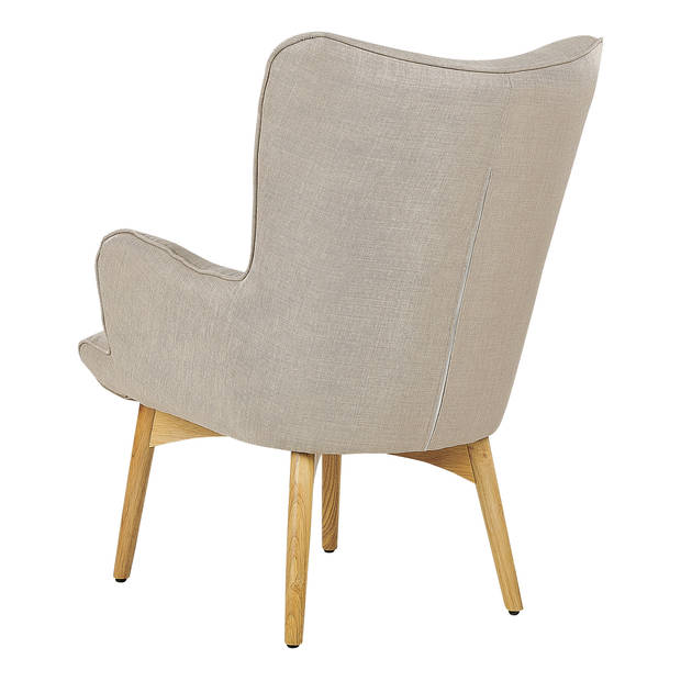 Beliani VEJLE - Fauteuil-Beige-Polyester