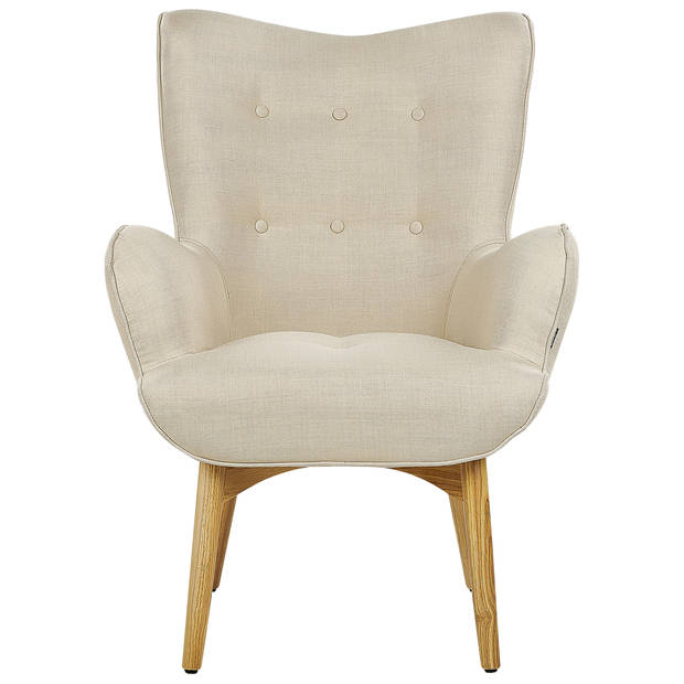 Beliani VEJLE - Fauteuil-Beige-Polyester