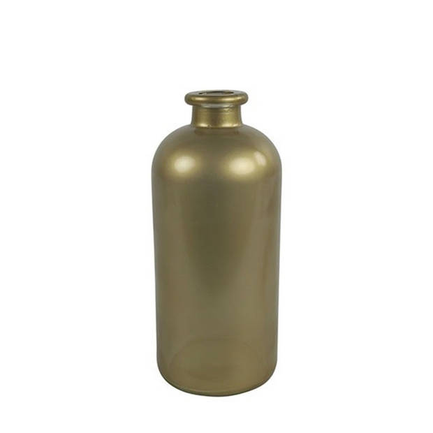 Countryfield Bloemenvaas/flesvaas Dawn - goud glas - D11 x H25 cm - vaas - Vazen