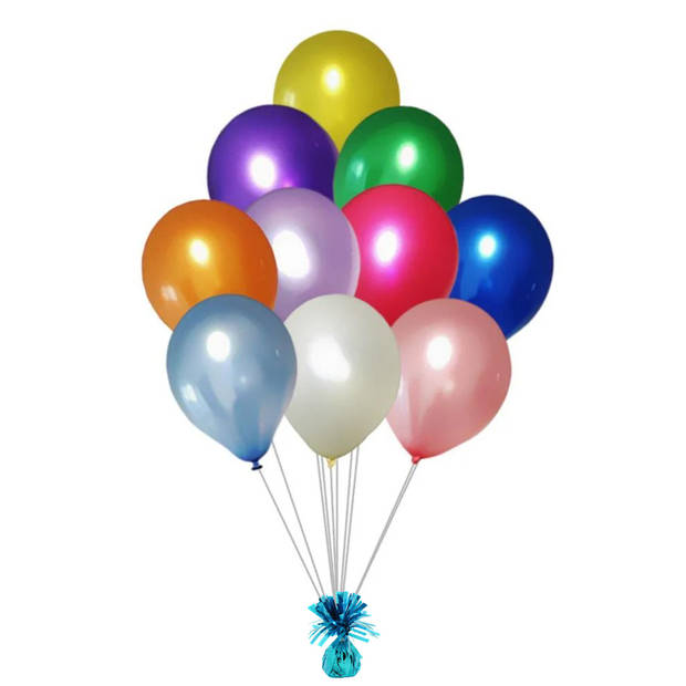 Haza Ballon gewichtjes - lichtblauw - 170 gram - gewichtjes voor helium ballontrosjes - Ballongewichtjes