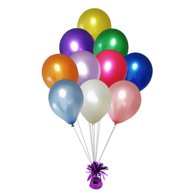 Haza Ballon gewichtjes - paars - 170 gram - gewichtjes voor helium ballontrosjes - Ballongewichtjes