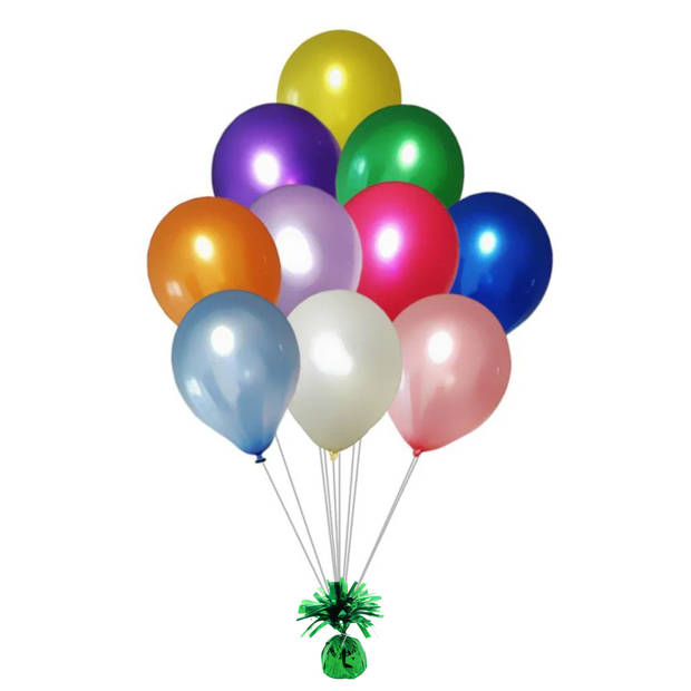 Haza Ballon gewichtjes - groen - 170 gram - gewichtjes voor helium ballontrosjes - Ballongewichtjes