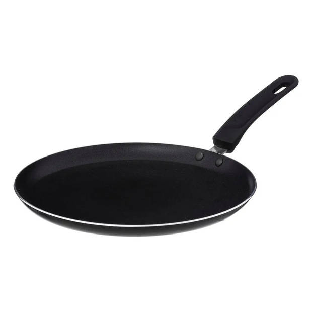 Pannenkoekenpan - Alle kookplaten geschikt - zwart - dia 26 cm - Koekenpannen