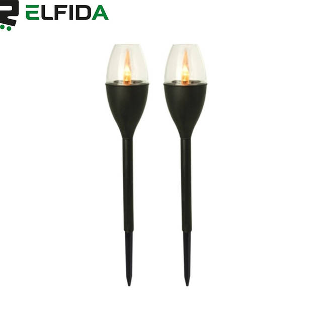 Elfida - Tuinverlichting op Zonne Energie - Tuinverlichting Eaton - Tuinlantaarns - Padverlichting - Solar LED - Buitenv