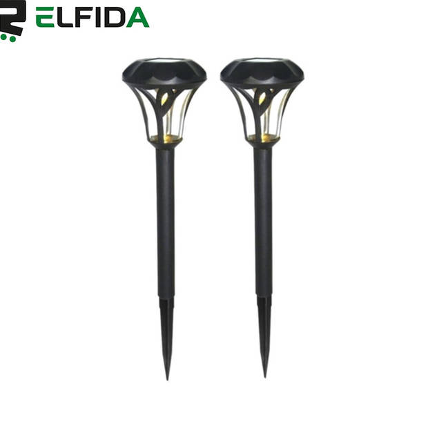 Elfida - Tuinverlichting op Zonne Energie - Tuinverlichting - Tuinlantaarns - Padverlichting - Solar LED Cardiff - Buite