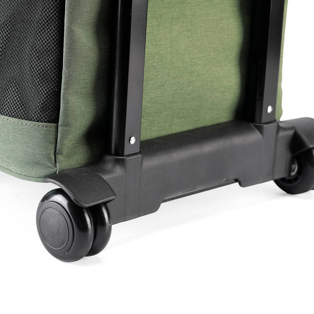 Brisby Koeltas Trolley met Telescopische trekstang en Wielen - Groen - 32 liter