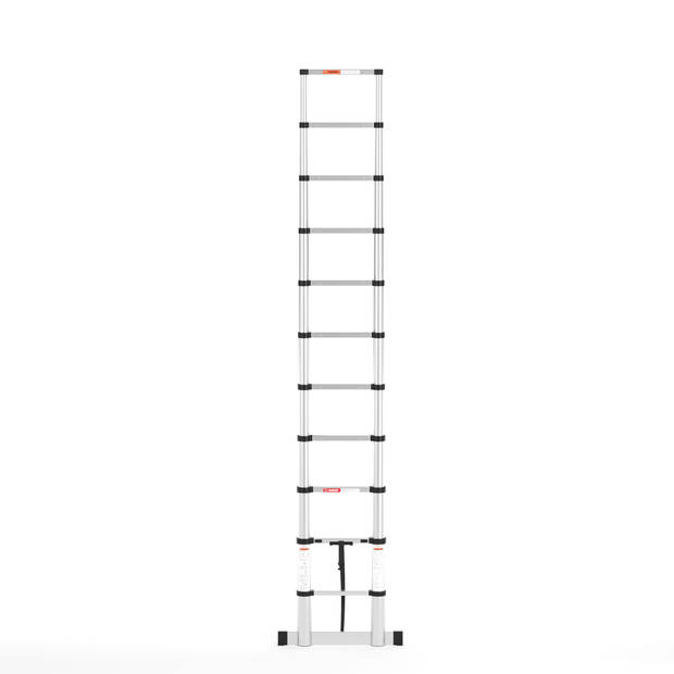 RMBO Telescopische Ladder - Telescoopladder - 3.20m lang, Compact en Draagbaar met Soft Closing Systeem, Geschikt voor P