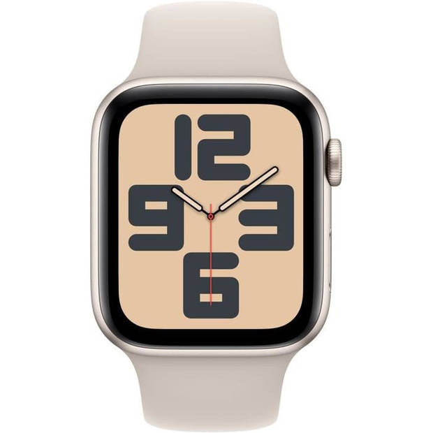 Apple - Watch SE 2023 - 44mm - GPS + Cellular - Sportband Beige M/L