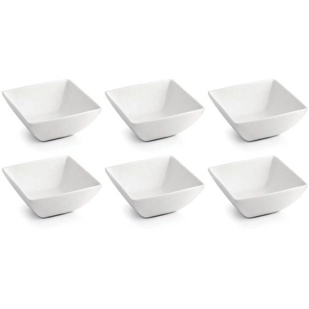 BonBistro Dipschaaltje Yong Squito 10 x 10 cm - Wit - 6 stuks