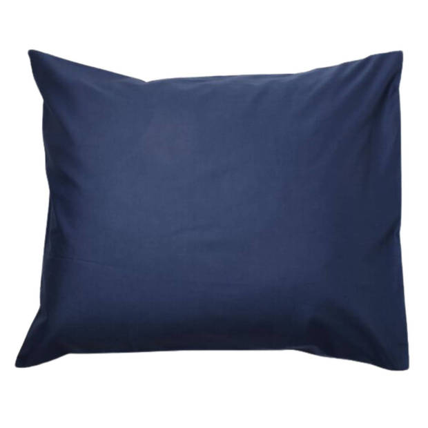 Droomtextiel Kussenslopen 60x70 cm Navy Blauw Set Van 2 Stuks - Hotelkwaliteit - 100% Hoogwaardige Katoen