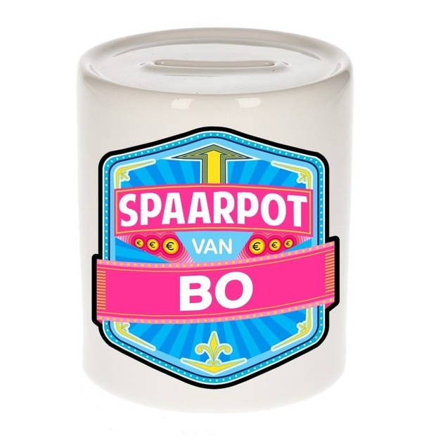 Vrolijke kinder spaarpot voor Bo - Spaarpotten