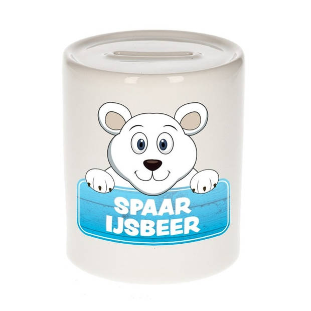 Spaarpot van de spaar ijsbeer Teddy Cool 9 cm - Spaarpotten