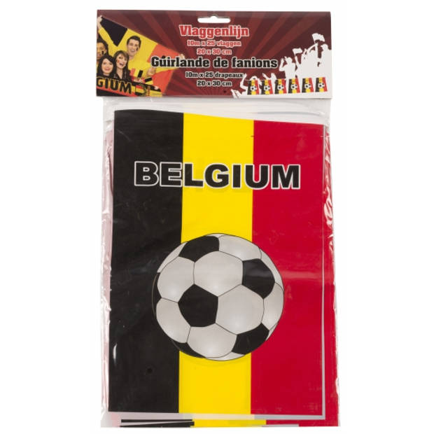 Vlaggenlijnen Belgie 10 meter - Vlaggenlijnen