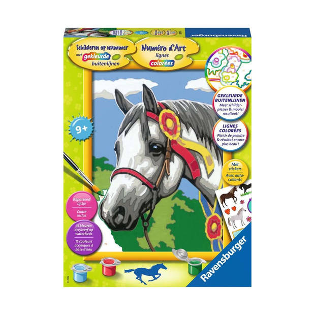 Ravensburger Schilderen op nummer Serie Classic Paarden Racepaard