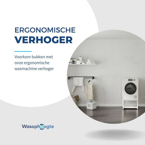 Wasmachine Verhoger Single - Wit