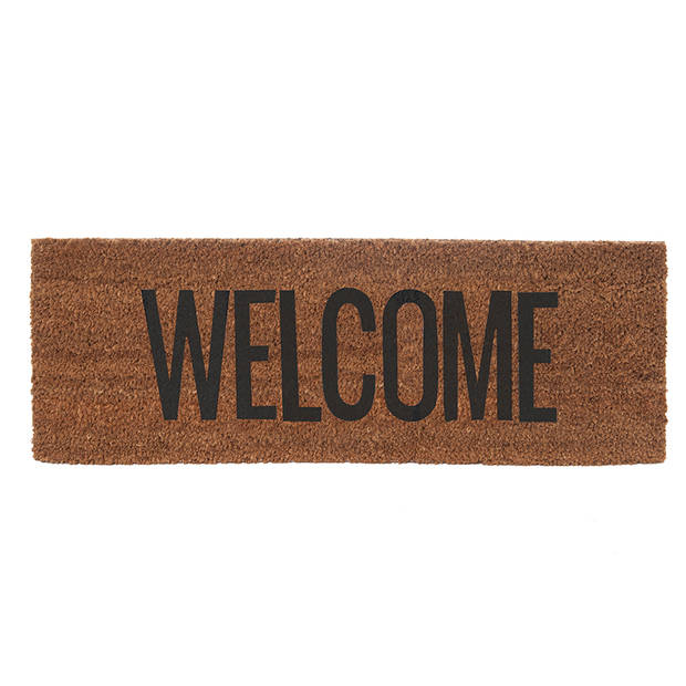 Present Time - Deurmat Welcome - Zwart - 75x25x1,5cm