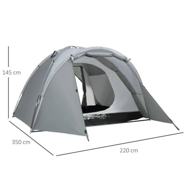 Tent voor 3 personen - Kampeertent - Koepeltent - Kamperen - 2 -3 personen