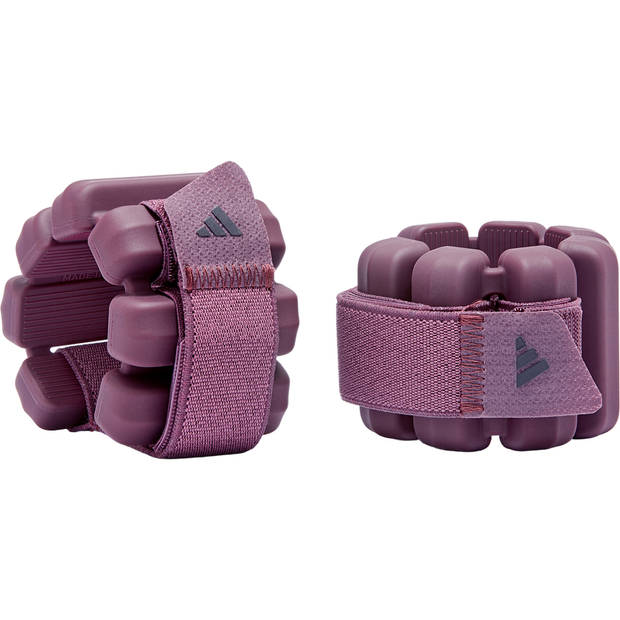 Adidas enkel- en polsgewichten set 0,5 kg roze