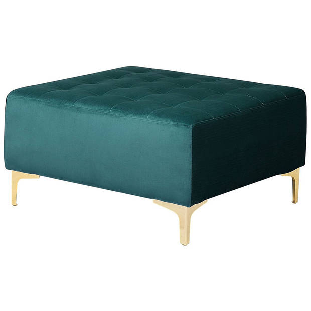 Beliani ABERDEEN - Modulaire Sofa-Groen-Fluweel