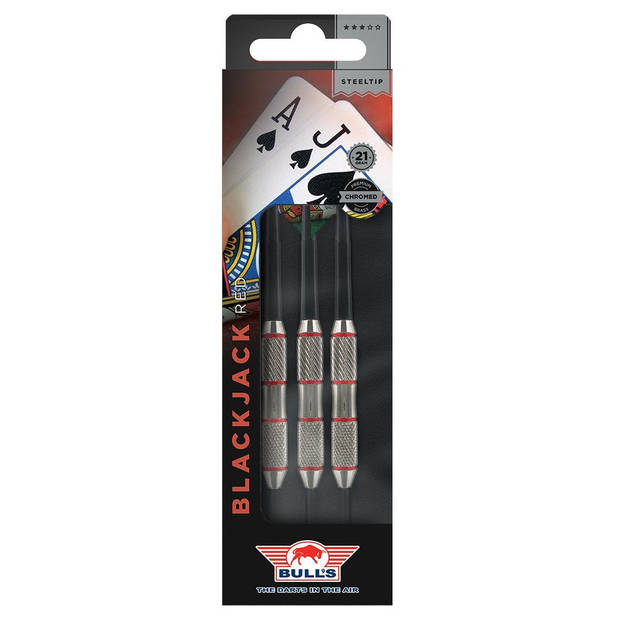 1x Set van dartpijltjes met BlackJack flights 23 grams - Dartpijlen