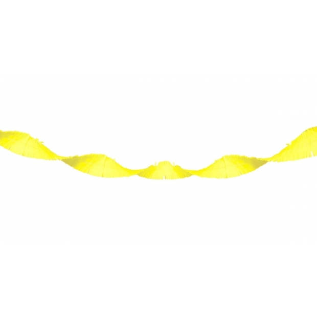 Neon gele versiering slingers 18 meter - Feestslingers
