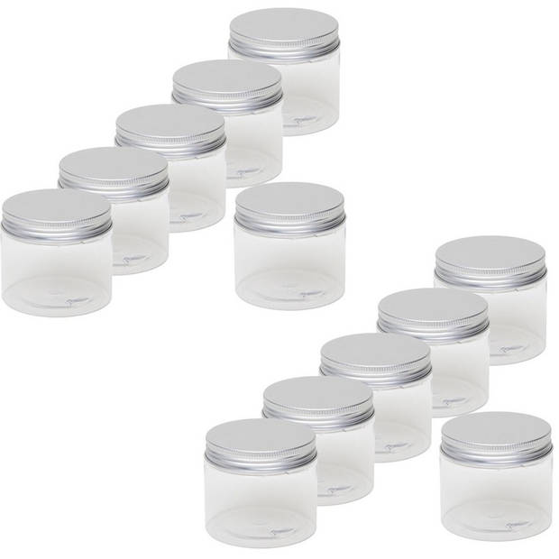 12x Mini weckpotje/inmaakpotje 100 ml van kunststof - Weckpotten