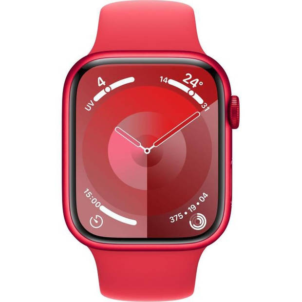 Apple Watch 9 Cell 45mm alu (PRODUCT)RED sportband S/M