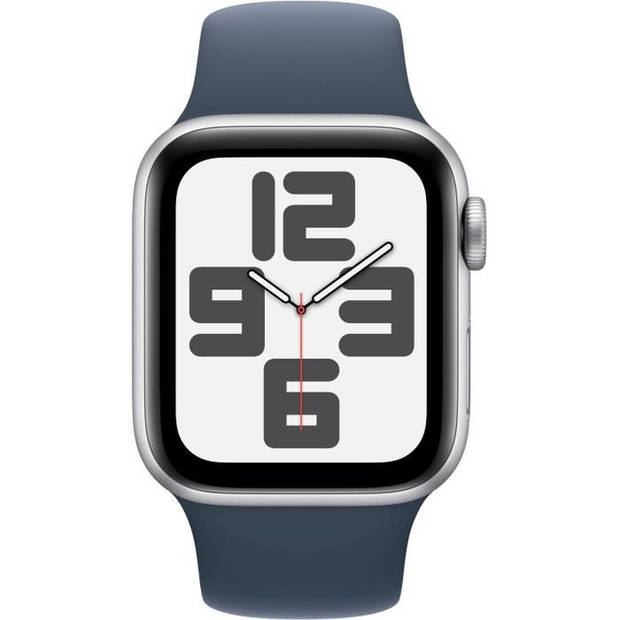 Apple Watch SE GPS 40mm alu zilver/blauw sportband S/M