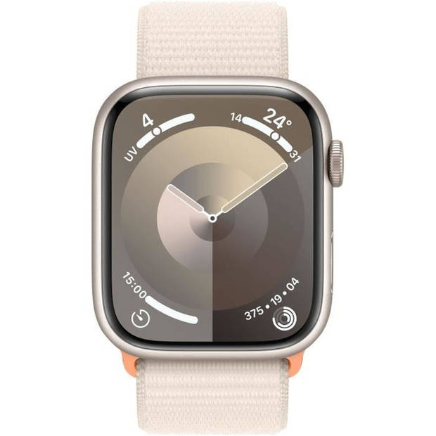 Apple Watch 9 Cell 45mm alu sterrenlicht sportband