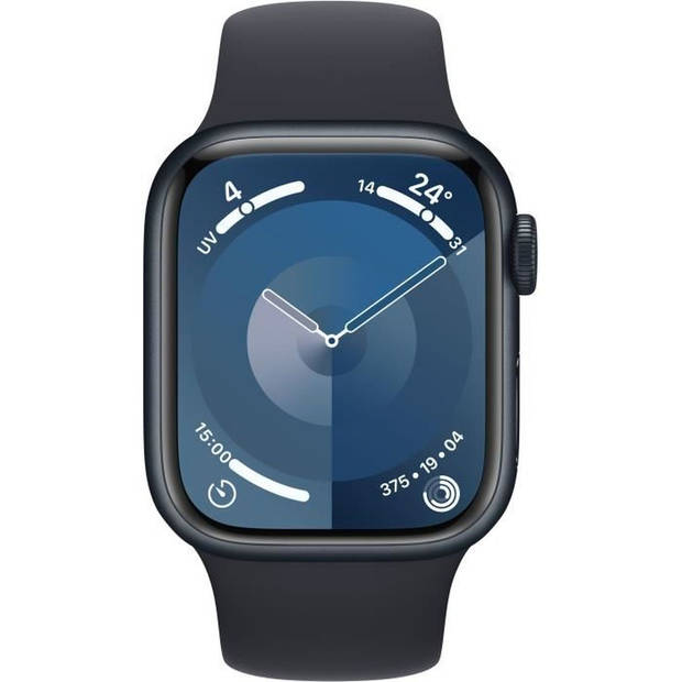 Apple Watch 9 GPS 41mm alu middernacht sportband