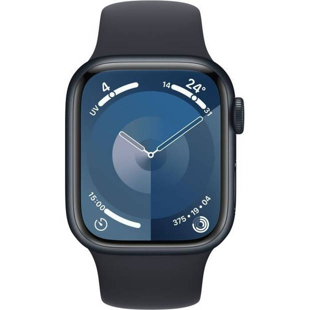 Apple Watch 9 41 mm Alu Middernacht Sportband