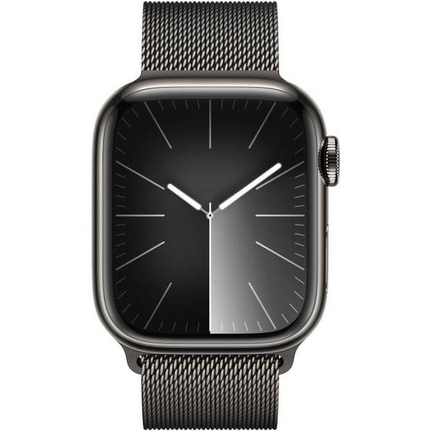 Apple Watch 9 Cell 41mm rvs grafiet Milanese Loop