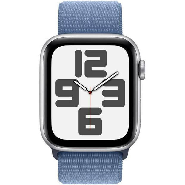 Apple Watch SE GPS 44mm alu zilver/winterblauw sportband