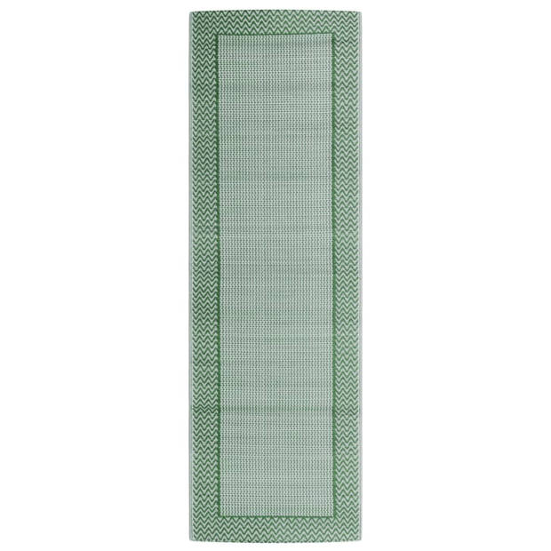 vidaXL Buitenkleed 80x250 cm polypropeen groen