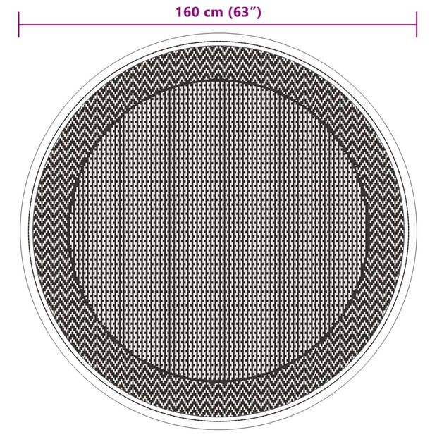 vidaXL Buitenkleed Ø 160 cm polypropeen groen