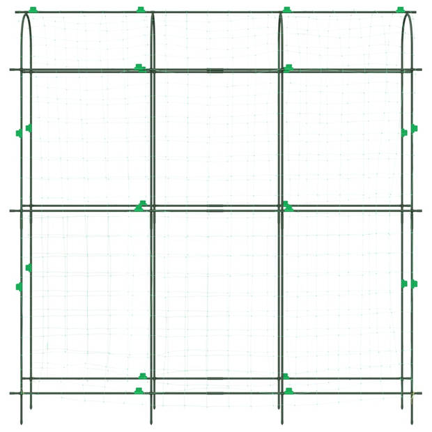 vidaXL Plantenklimrekken 4 st U-frame staal